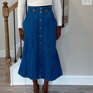 Vintage Denim Skirt